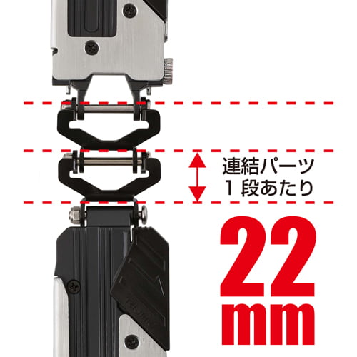 SF-MHLDS2M セフ後付ホルダーメタル上下2連